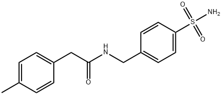 2-(4-methylphenyl)-N-[(4-sulfamoylphenyl)methyl]acetamide Struktur