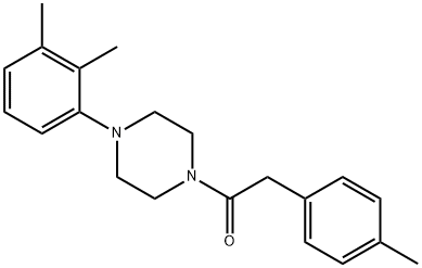 1-[4-(2,3-dimethylphenyl)piperazin-1-yl]-2-(4-methylphenyl)ethanone Struktur