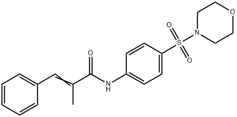 (Z)-2-methyl-N-(4-morpholin-4-ylsulfonylphenyl)-3-phenylprop-2-enamide Struktur