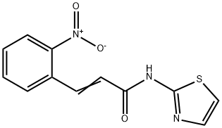 (E)-3-(2-nitrophenyl)-N-(1,3-thiazol-2-yl)prop-2-enamide Struktur