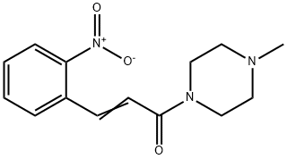 (E)-1-(4-methylpiperazin-1-yl)-3-(2-nitrophenyl)prop-2-en-1-one Struktur