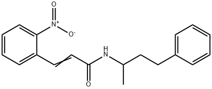 (E)-3-(2-nitrophenyl)-N-(4-phenylbutan-2-yl)prop-2-enamide Struktur