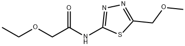 2-ethoxy-N-[5-(methoxymethyl)-1,3,4-thiadiazol-2-yl]acetamide Struktur