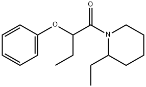 1-(2-ethylpiperidin-1-yl)-2-phenoxybutan-1-one Struktur