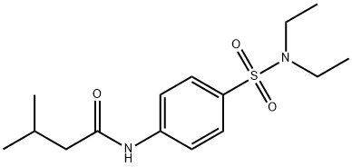 N-[4-(diethylsulfamoyl)phenyl]-3-methylbutanamide Struktur