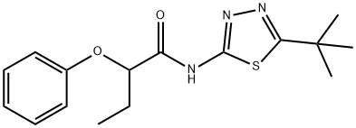 N-(5-tert-butyl-1,3,4-thiadiazol-2-yl)-2-phenoxybutanamide Struktur