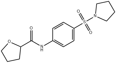 N-(4-pyrrolidin-1-ylsulfonylphenyl)oxolane-2-carboxamide Struktur