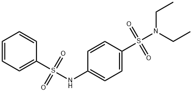 N,N-diethyl-4-[(phenylsulfonyl)amino]benzenesulfonamide Struktur