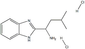 1-(1H-benzimidazol-2-yl)-3-methylbutan-1-amine dihydrochloride Struktur