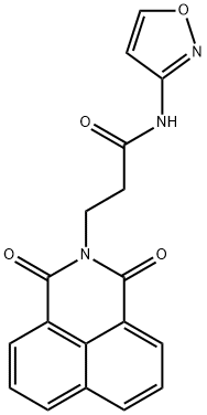 3-(1,3-dioxo-1H-benzo[de]isoquinolin-2(3H)-yl)-N-(isoxazol-3-yl)propanamide Struktur