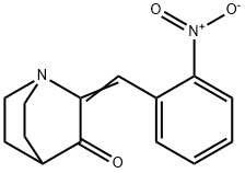 (2E)-2-[(2-nitrophenyl)methylidene]-1-azabicyclo[2.2.2]octan-3-one Struktur