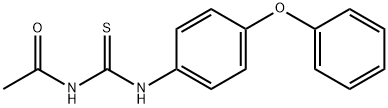 N-{[(4-phenoxyphenyl)amino]carbonothioyl}acetamide Struktur