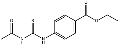 ethyl 4-{[(acetylamino)carbonothioyl]amino}benzoate Struktur