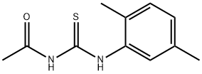 N-{[(2,5-dimethylphenyl)amino]carbonothioyl}acetamide Struktur