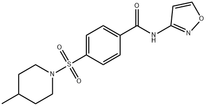 N-(isoxazol-3-yl)-4-((4-methylpiperidin-1-yl)sulfonyl)benzamide Struktur