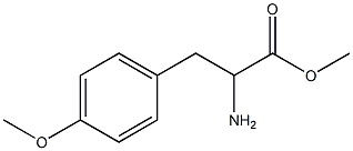 methyl 2-amino-3-(4-methoxyphenyl)propanoate Struktur