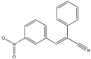 3-(3-Nitro-phenyl)-2-phenyl-acrylonitrile Struktur