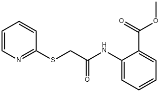 methyl 2-[(2-pyridin-2-ylsulfanylacetyl)amino]benzoate Struktur