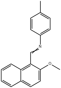 N-[(2-methoxy-1-naphthyl)methylene]-4-methylaniline Struktur