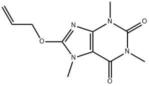 8-Allyloxy-1,3,7-trimethyl-3,7-dihydro-purine-2,6-dione Struktur