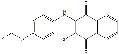 1,4-Naphthalenedione,2-chloro-3-[(4-ethoxyphenyl)amino]- Struktur