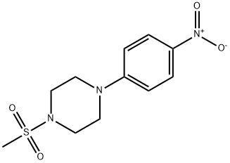 1-(methylsulfonyl)-4-(4-nitrophenyl)piperazine Struktur