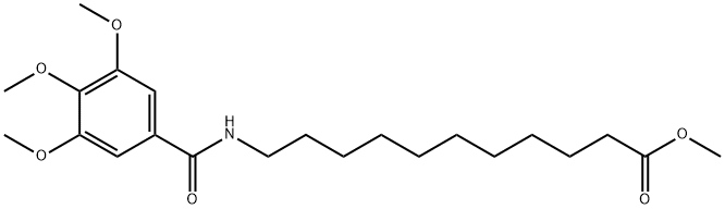 11-(3,4,5-Trimethoxy-benzoylamino)-undecanoic acid methyl ester Struktur