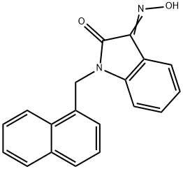 1-Naphthalen-1-ylmethyl-1H-indole-2,3-dione 3-oxime Struktur