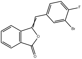 3-(3-BROMO-4-FLUOROBENZYL)ISOBENZOFURAN-1(3H)-ONE Struktur