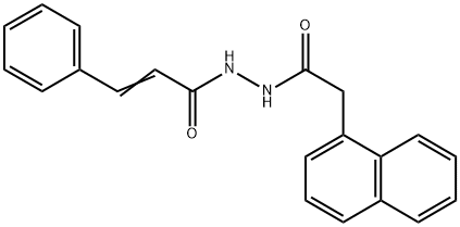 N'-(1-naphthylacetyl)-3-phenylacrylohydrazide Struktur