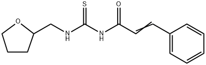 3-phenyl-N-{[(tetrahydro-2-furanylmethyl)amino]carbonothioyl}acrylamide Struktur