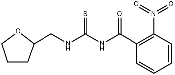 2-nitro-N-{[(tetrahydro-2-furanylmethyl)amino]carbonothioyl}benzamide Struktur