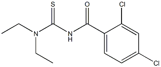 2,4-dichloro-N-[(diethylamino)carbonothioyl]benzamide Struktur