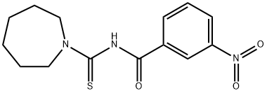 N-(azepane-1-carbothioyl)-3-nitrobenzamide Struktur