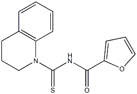 N-(3,4-dihydro-1(2H)-quinolinylcarbonothioyl)-2-furamide Struktur