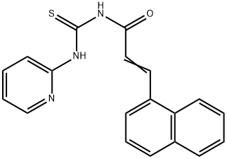 3-(1-naphthyl)-N-[(2-pyridinylamino)carbonothioyl]acrylamide Struktur