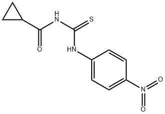 N-{[(4-nitrophenyl)amino]carbonothioyl}cyclopropanecarboxamide Struktur