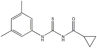 N-{[(3,5-dimethylphenyl)amino]carbonothioyl}cyclopropanecarboxamide Struktur