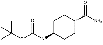 (4-Carbamoyl-cyclohexyl)-carbamic acid tert-butyl ester Struktur