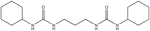 1-cyclohexyl-3-[3-(cyclohexylcarbamoylamino)propyl]urea Struktur