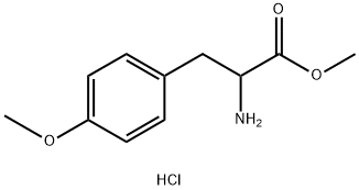 methyl 2-amino-3-(4-methoxyphenyl)propanoate hydrochloride Struktur