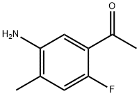 1-(5-Amino-2-fluoro-4-methyl-phenyl)-ethanone Struktur