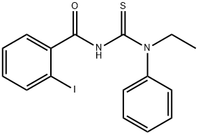 N-{[ethyl(phenyl)amino]carbonothioyl}-2-iodobenzamide Struktur