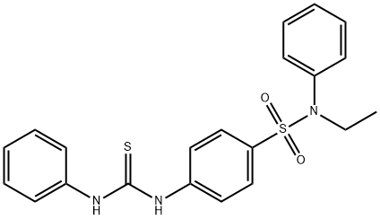 4-[(anilinocarbonothioyl)amino]-N-ethyl-N-phenylbenzenesulfonamide Struktur