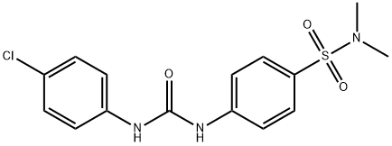 1-(4-chlorophenyl)-3-[4-(dimethylsulfamoyl)phenyl]urea Struktur