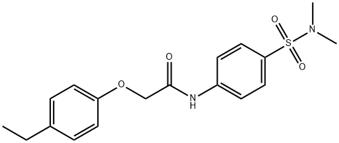 N-[4-(dimethylsulfamoyl)phenyl]-2-(4-ethylphenoxy)acetamide Struktur