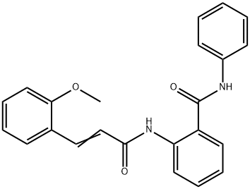 2-{[3-(2-methoxyphenyl)acryloyl]amino}-N-phenylbenzamide Struktur