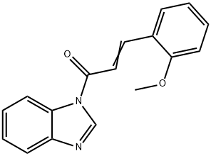 1-[3-(2-methoxyphenyl)acryloyl]-1H-benzimidazole Struktur