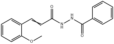 N'-[3-(2-methoxyphenyl)acryloyl]benzohydrazide Struktur