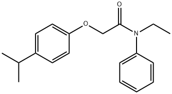 N-ethyl-N-phenyl-2-(4-propan-2-ylphenoxy)acetamide Struktur